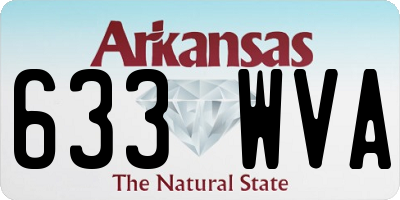 AR license plate 633WVA