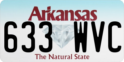 AR license plate 633WVC