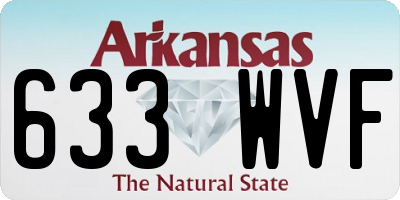 AR license plate 633WVF