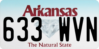 AR license plate 633WVN
