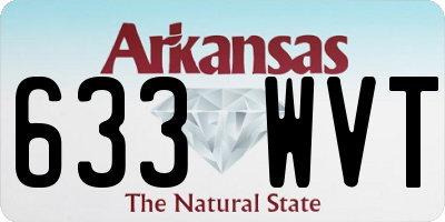 AR license plate 633WVT