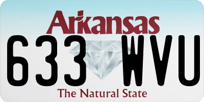 AR license plate 633WVU