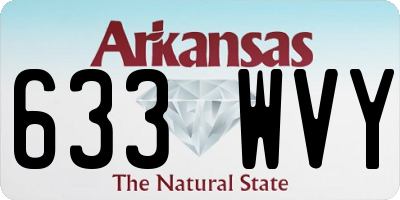 AR license plate 633WVY