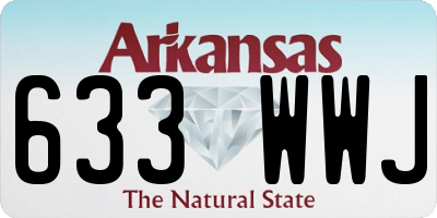 AR license plate 633WWJ