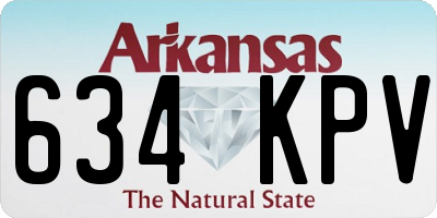 AR license plate 634KPV