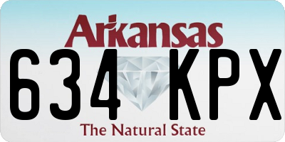 AR license plate 634KPX