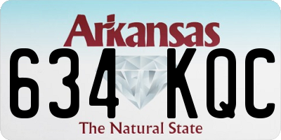 AR license plate 634KQC