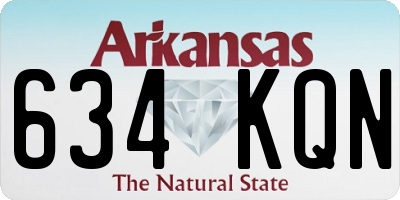 AR license plate 634KQN