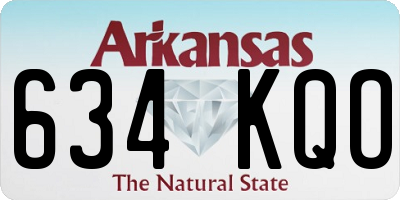 AR license plate 634KQO