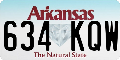 AR license plate 634KQW