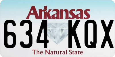 AR license plate 634KQX