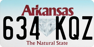 AR license plate 634KQZ