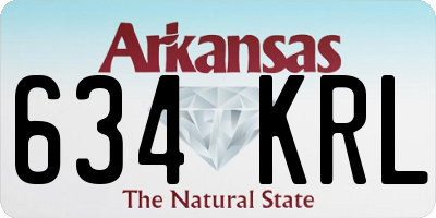 AR license plate 634KRL