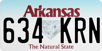 AR license plate 634KRN