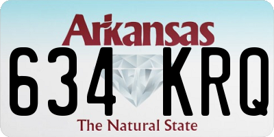 AR license plate 634KRQ