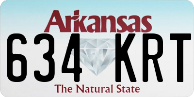 AR license plate 634KRT