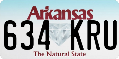 AR license plate 634KRU