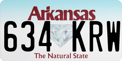 AR license plate 634KRW
