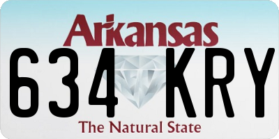 AR license plate 634KRY
