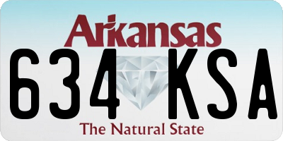 AR license plate 634KSA