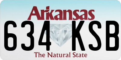 AR license plate 634KSB