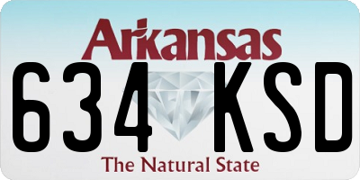 AR license plate 634KSD
