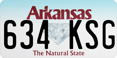 AR license plate 634KSG