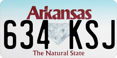 AR license plate 634KSJ