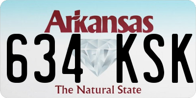 AR license plate 634KSK