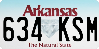 AR license plate 634KSM