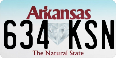 AR license plate 634KSN