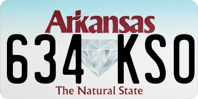 AR license plate 634KSO