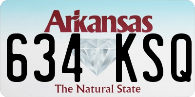 AR license plate 634KSQ
