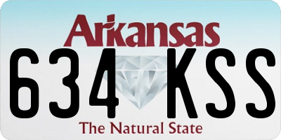 AR license plate 634KSS