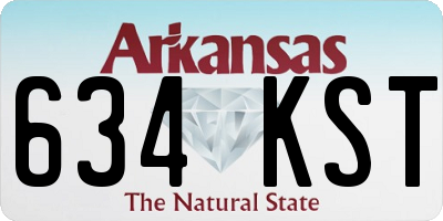 AR license plate 634KST