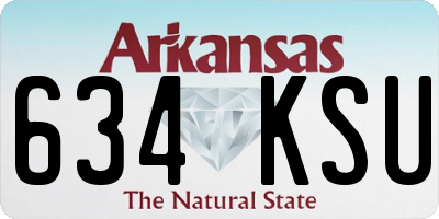 AR license plate 634KSU
