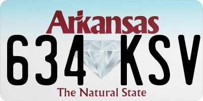AR license plate 634KSV