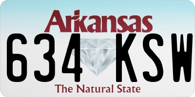 AR license plate 634KSW