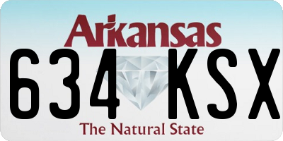AR license plate 634KSX