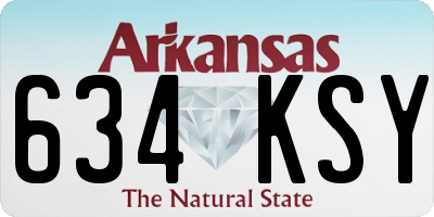 AR license plate 634KSY