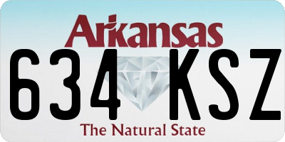 AR license plate 634KSZ