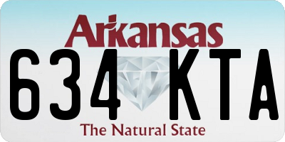 AR license plate 634KTA