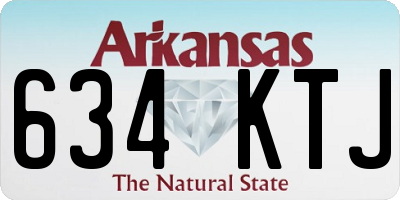 AR license plate 634KTJ