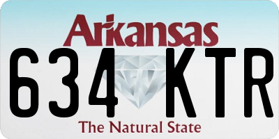 AR license plate 634KTR