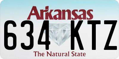 AR license plate 634KTZ