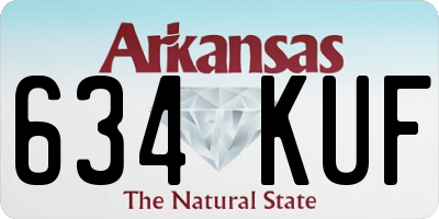 AR license plate 634KUF