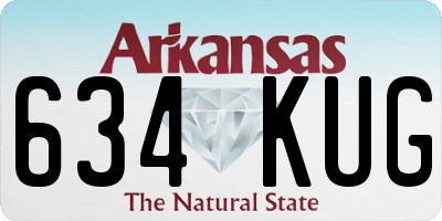 AR license plate 634KUG