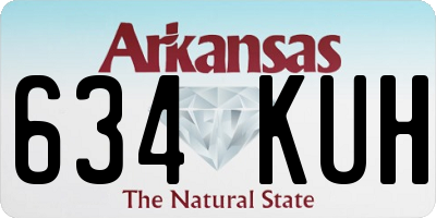 AR license plate 634KUH
