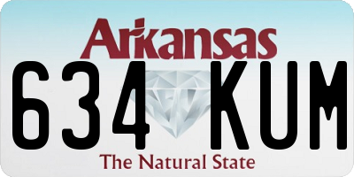 AR license plate 634KUM