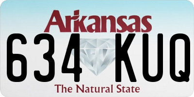 AR license plate 634KUQ